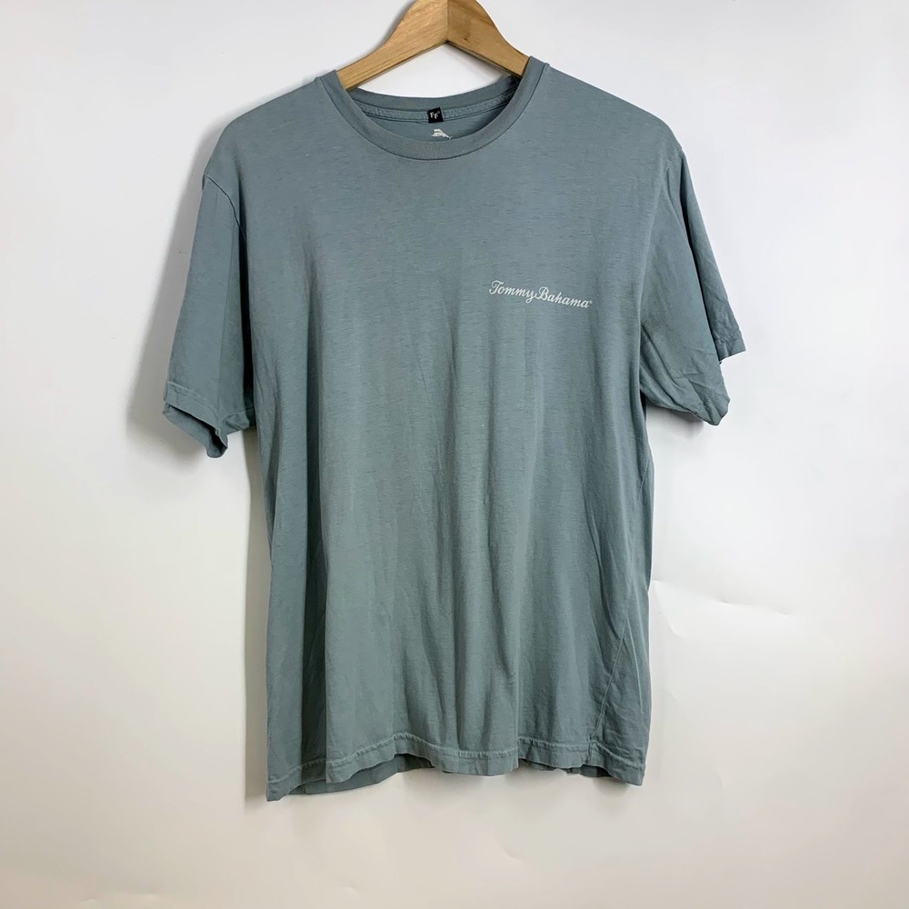 Tommy Bahama Mens T Shirt Relax Day August‎ 15 Graphic Tee Blue Size S